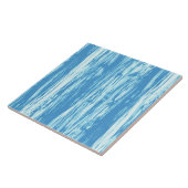 Driftwood patroon - oceaanblauw en wit tegeltje (Zijkant)