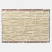 Driftwood patroon - tan, beige en crème deken (Voorkant)