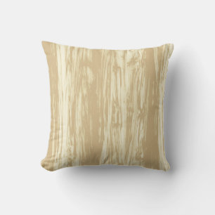 Driftwood patroon - tan, beige en crème kussen