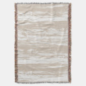 Driftwood patroon - tauptan en wit deken (Voorkant Verticaal)