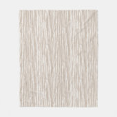 Driftwood patroon - tauptan en wit fleece deken (Voorkant)