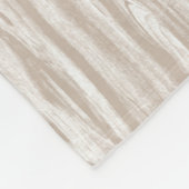 Driftwood patroon - tauptan en wit fleece deken (Hoek)