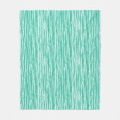 Driftwood patroon - turkooizen en wit fleece deken (Voorkant)