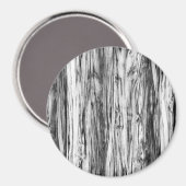 Driftwood patroon - zwart, wit en grijs magneet (Voorkant / Achterkant)