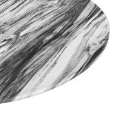 Driftwood patroon - zwart, wit en grijs snijplank (Hoek)