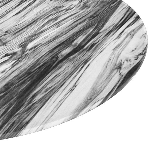 Driftwood patroon - zwart, wit en grijs snijplank (Hoek)