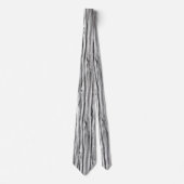 Driftwood patroon - zwart, wit en grijs stropdas (Voorkant)