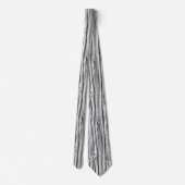 Driftwood patroon - zwart, wit en grijs stropdas (Achterkant)