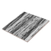 Driftwood patroon - zwart, wit en grijs tegeltje (Zijkant)