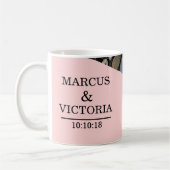 Driftwood strand bruiloft koffiemok (Links)