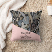 Driftwood strand bruiloft kussen (Deken)