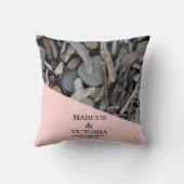 Driftwood strand bruiloft kussen (Achterkant)