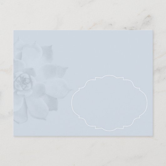 Driftwood Succulent Cactus Bruiloft Save the Date Aankondigingskaart (Achterkant)