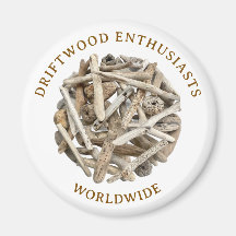 DRIFTWOOD THEMA MAGNEET. KOELKAST MAGNEET
