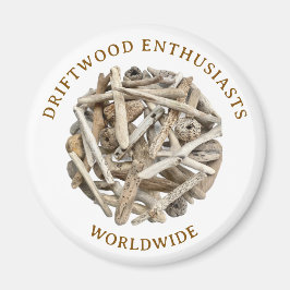 DRIFTWOOD THEMA MAGNEET. KOELKAST MAGNEET