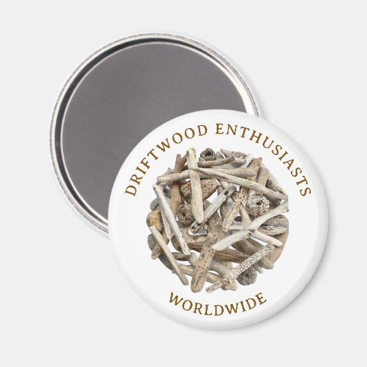 DRIFTWOOD THEMED MAGNET. FRIDGE MAGNET (Voorkant / Achterkant)