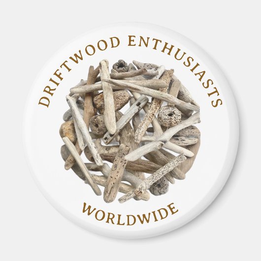 DRIFTWOOD THEMED MAGNET. FRIDGE MAGNET (Voorkant)