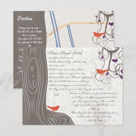 Driftwood Tree-combinatiekaart Kaart (Voorkant / Achterkant)