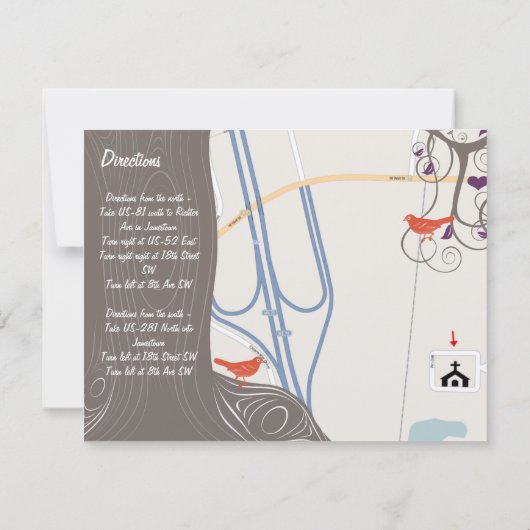 Driftwood Tree-combinatiekaart Kaart (Achterkant)