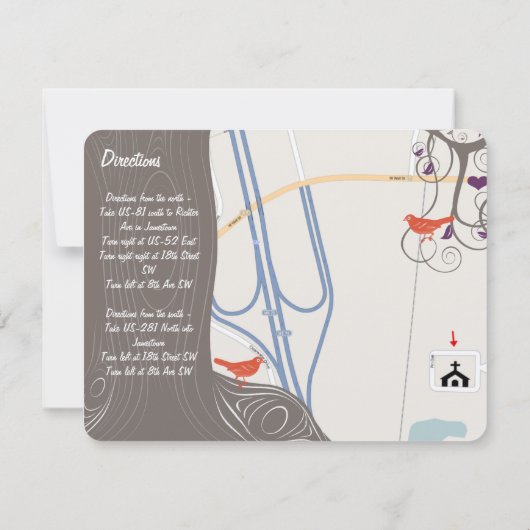 Driftwood Tree-combinatiekaart Kaart (Achterkant)