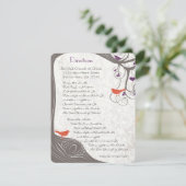 Driftwood Tree Direction Card Kaart (Staand voorkant)