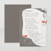 Driftwood Tree Direction Card Kaart (Voorkant / Achterkant)