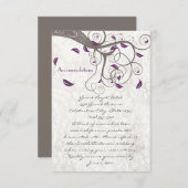 Driftwood Tree Paarse lefzwenkbrauwen Informatiekaartje (Voorkant / Achterkant)