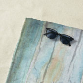 Driftwood Waterverf Beach Rustic Wood Coastal  Strandlaken (In situ)