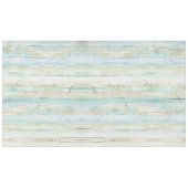 Driftwood Waterverf Kuststrand Rustieke houtkunst Tafelkleed (Voorkant (Horizontaal))