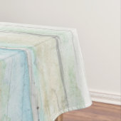 Driftwood Waterverf Kuststrand Rustieke houtkunst Tafelkleed (Voorbeeld)