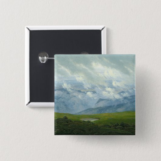 Drifwolken Vierkante Button 5,1 Cm (Voorkant /achterkant)