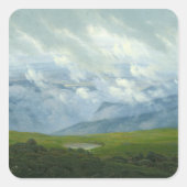 Drifwolken Vierkante Sticker (Voorkant)