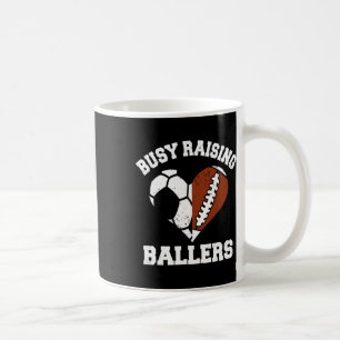 Drig bezig met het opvoeden van Byllers Voetbal Fo Koffiemok