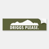 Driggs Idaho alstublieft Bumpersticker (Voorkant)