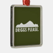Driggs Idaho alstublieft Metalen Ornament (Rechts)