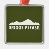 Driggs Idaho alstublieft Metalen Ornament (Voorkant)