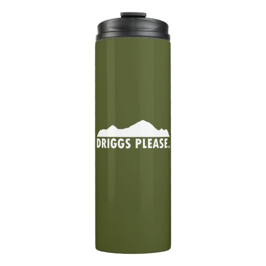 Driggs Idaho alstublieft Thermosbeker (Voorkant)