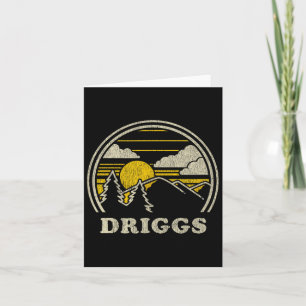 Driggs Idaho Id T Shirt Wandelbergen T Kaart