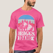 Driggs Idaho Outdoor Avontuur Skiën Wandelberg T-shirt (Voorkant)