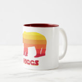 Driggs Idaho Rainbow Beer Tweekleurige Koffiemok (Voorkant rechts)