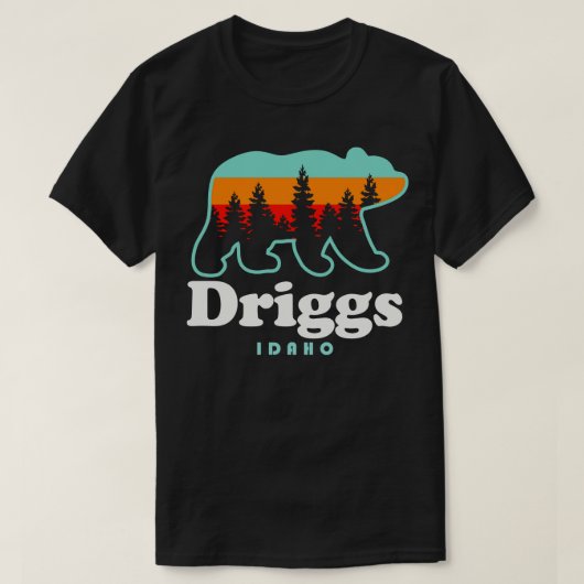 Driggs Idaho Skiën Outers Driggs Vakantie Beer TSh T-shirt (Design voorkant)