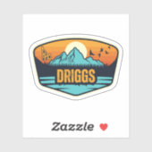 Driggs, Idaho Sticker (Vel)