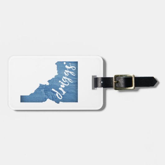 Driggs Idaho Wood Grain Bagagelabel (Voorkant horizontaal)