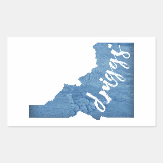 Driggs Idaho Wood Grain Rechthoekige Sticker (Voorkant)