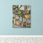 Driggs, IdahoLarge Letter ScenesDriggs, ID Canvas Afdruk (Insitu (Houten vloer))
