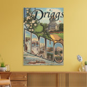 Driggs, IdahoLarge Letter ScenesDriggs, ID Canvas Afdruk (Insitu (Woonkamer))
