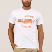 Drijf aan - Oranje / wit T-shirt (Voorkant)