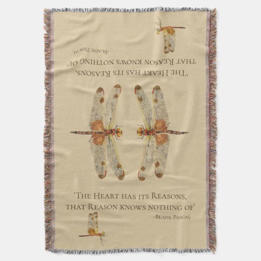 Drijf Blanket met libellen Deken (Voorkant Verticaal)