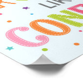 Drijf de Confetti in een klaslokaal Poster (Hoek)