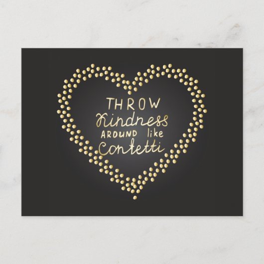 Drijf de Confetti rond Briefkaart (Voorkant)